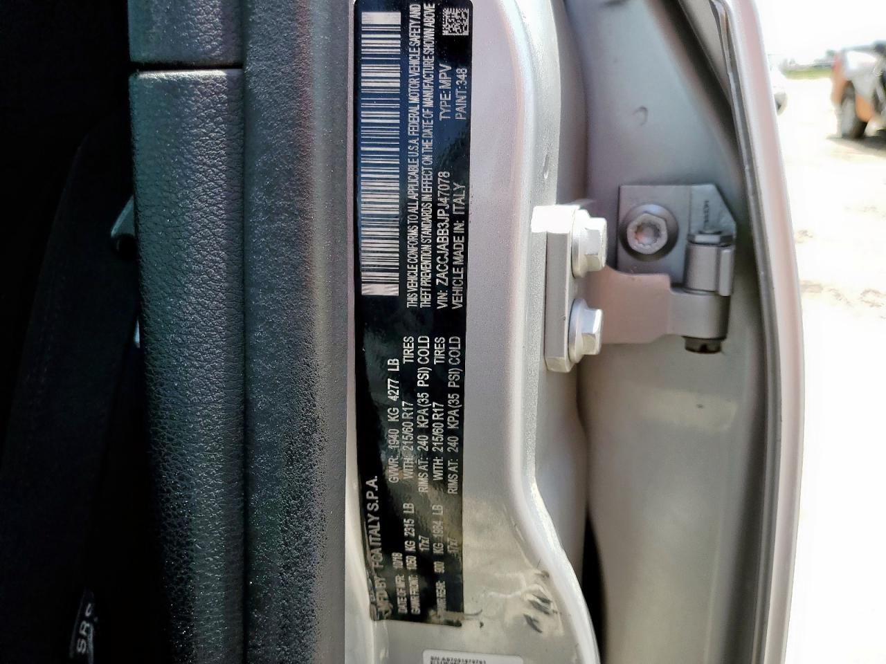 2018 Jeep Renegade Latitude VIN: ZACCJABB3JPJ47078 Lot: 65854675