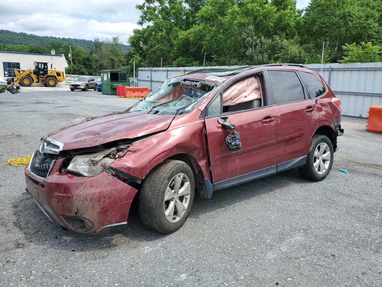2016 Subaru Forester 2.5I Premium red null gas JF2SJAFC1GH463565 photo #1