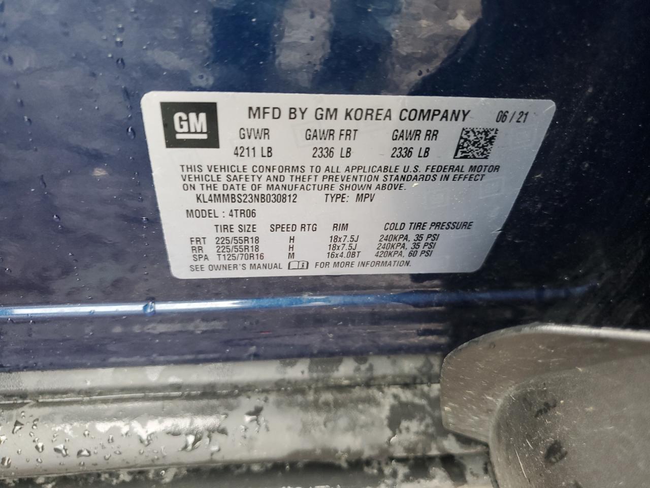 2022 Buick Encore Gx Preferred VIN: KL4MMBS23NB030812 Lot: 64546155