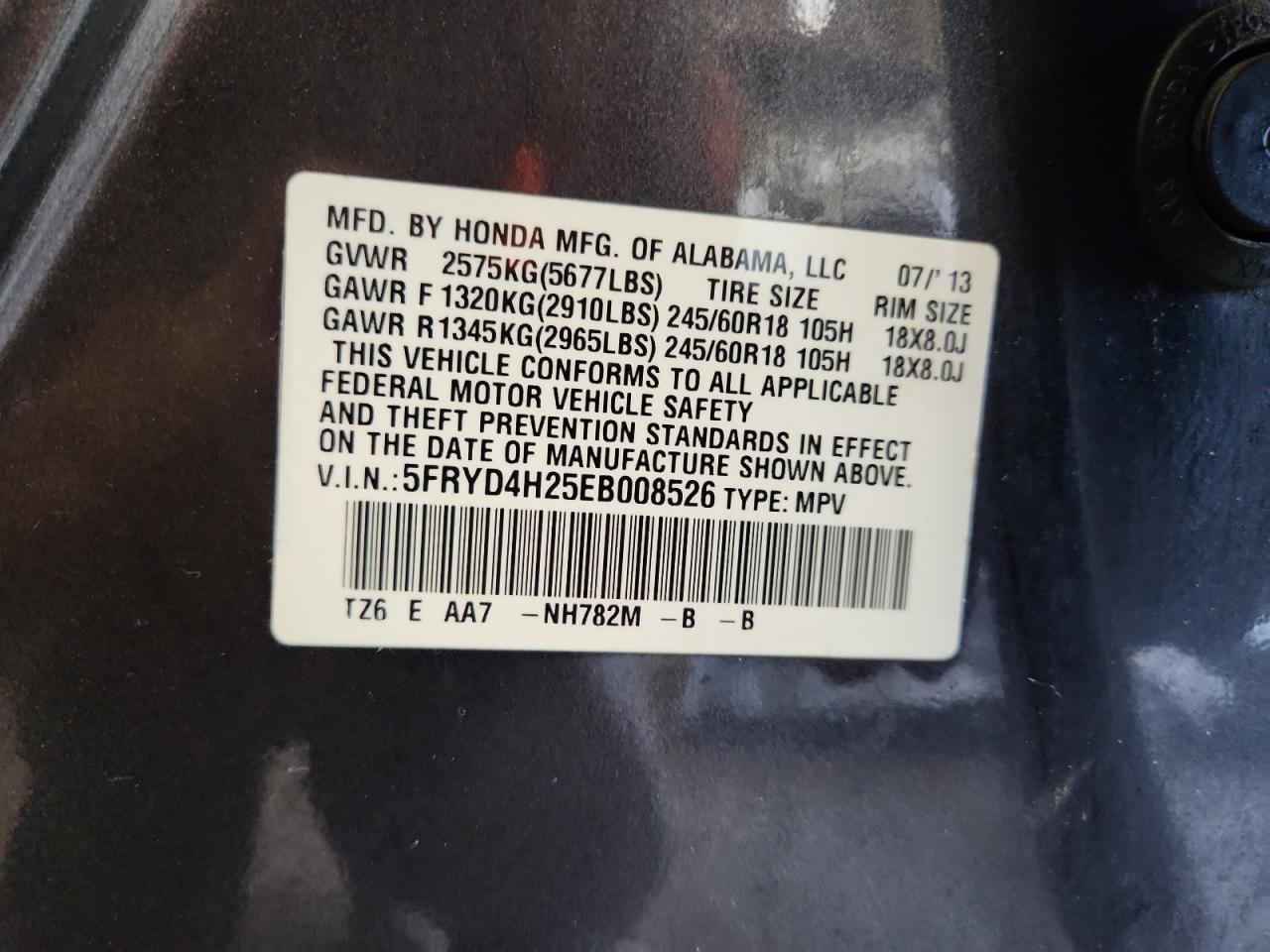 5fryd4h25eb008526 5FRYD4H25EB008526 2014 Acura Mdx