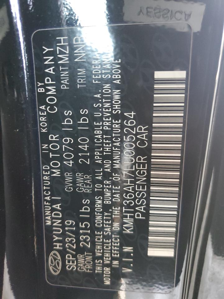 2020 Hyundai Veloster N VIN: KMHT36AH7LU005264 Lot: 64515745
