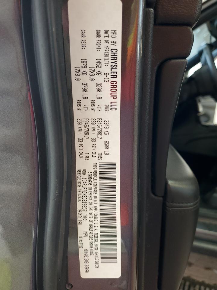 2014 Jeep Grand Cherokee Laredo VIN: 1C4RJFAGXEC210257 Lot: 64299455