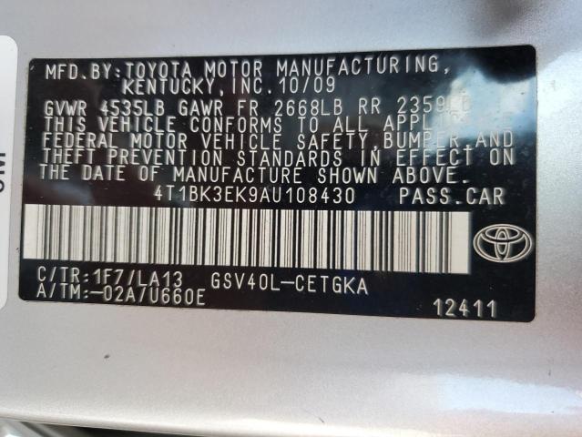 2010 TOYOTA CAMRY SE  