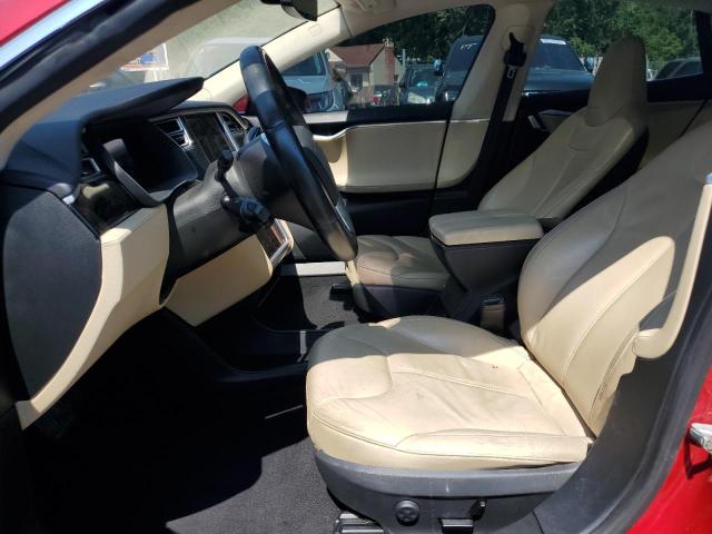 Hatchbacks TESLA MODEL S 2014 Red