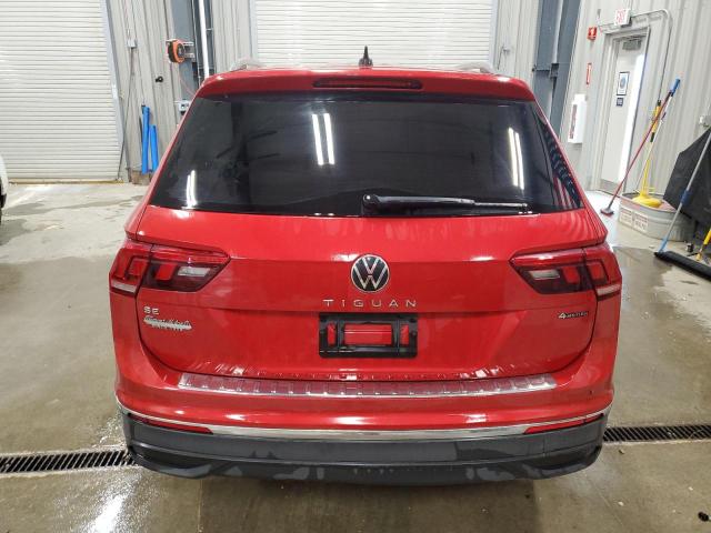  VOLKSWAGEN TIGUAN 2022 Red