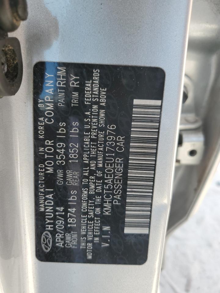 2014 Hyundai Accent Gls VIN: KMHCT5AE0EU173976 Lot: 66694655