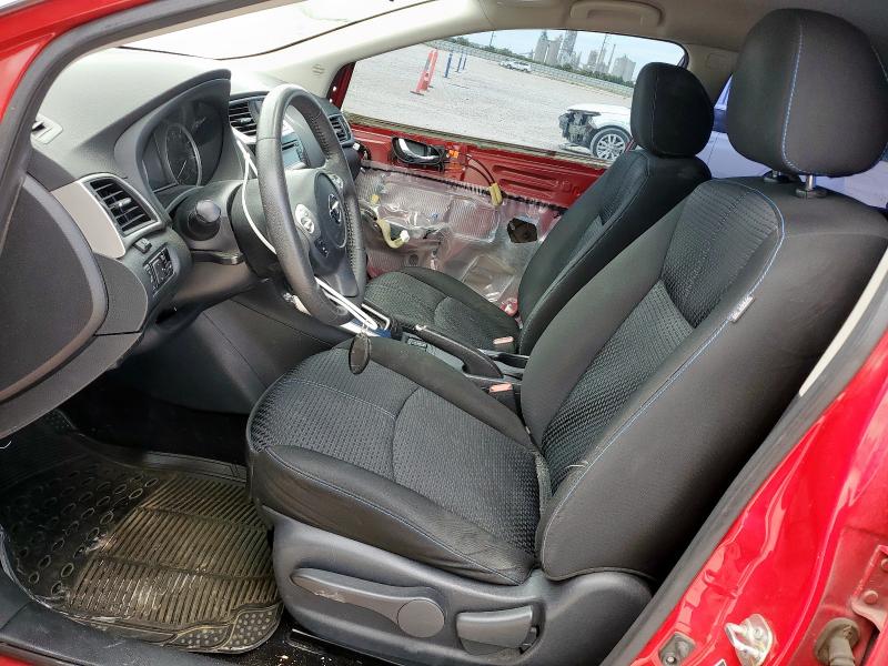  NISSAN SENTRA 2017 Czerwony
