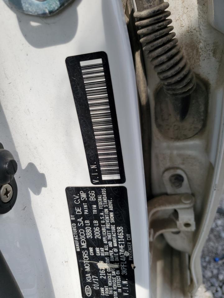 2017 Kia Forte Lx VIN: 3KPFL4A74HE114638 Lot: 63331225