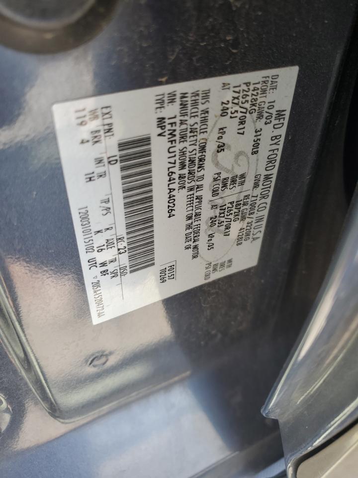 2004 Ford Expedition Eddie Bauer VIN: 1FMFU17L64LA40264 Lot: 64243145