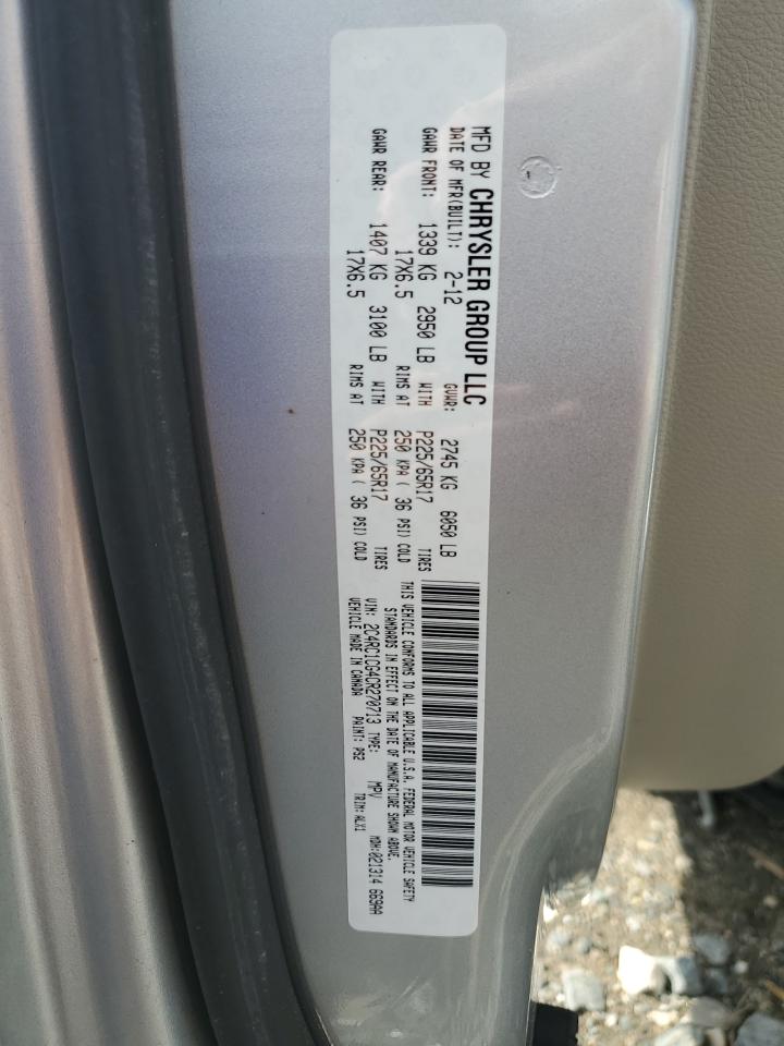 2012 Chrysler Town & Country Touring L VIN: 2C4RC1CG4CR270713 Lot: 65164345