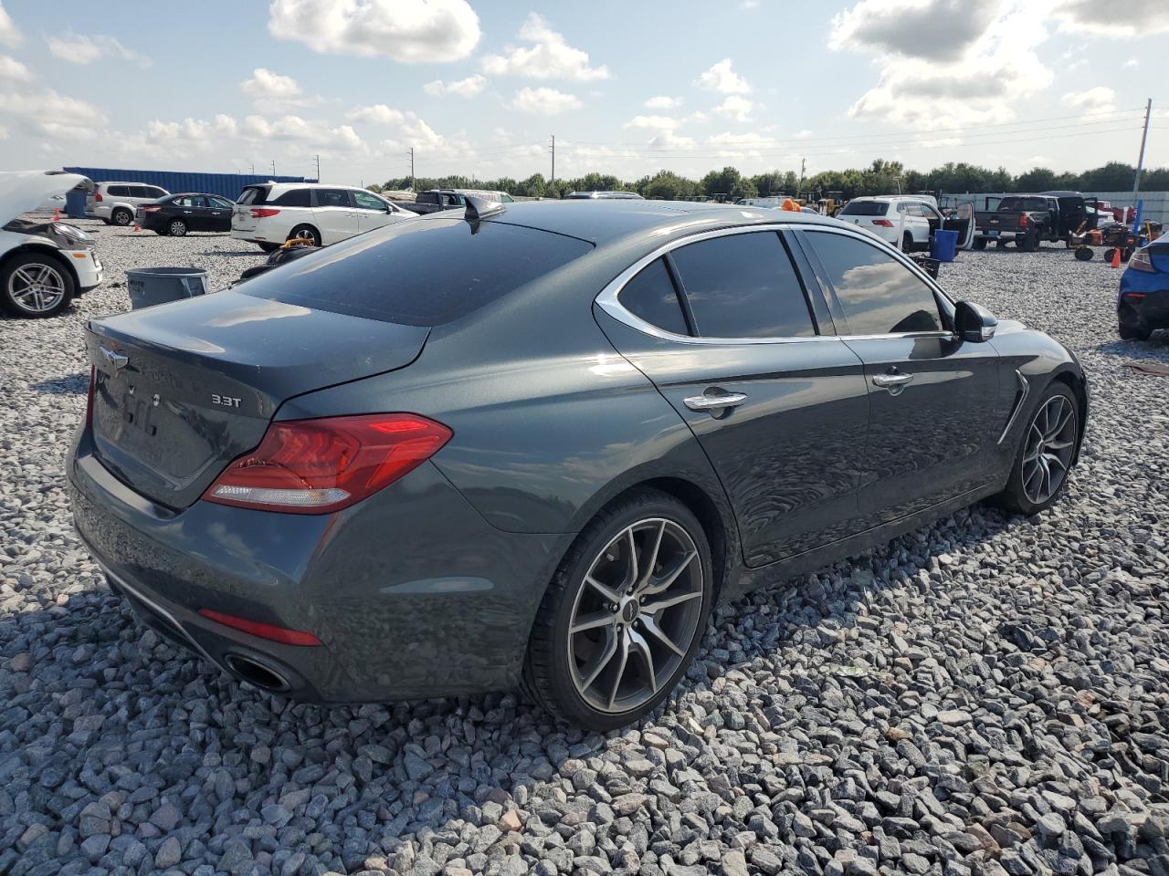 2019 Genesis G70 Prestige turquoise null gas KMTG34LE0KU012912 photo #4