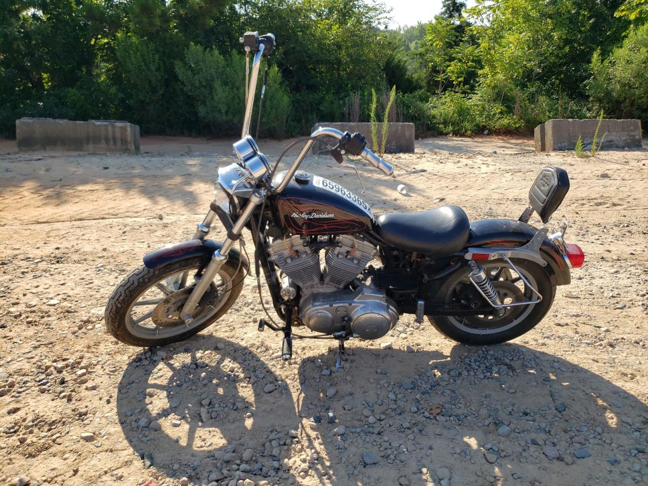 1993 Harley-Davidson Xlh883 H black roadster_bike gas 1HD4CEM10PY211251 photo #4