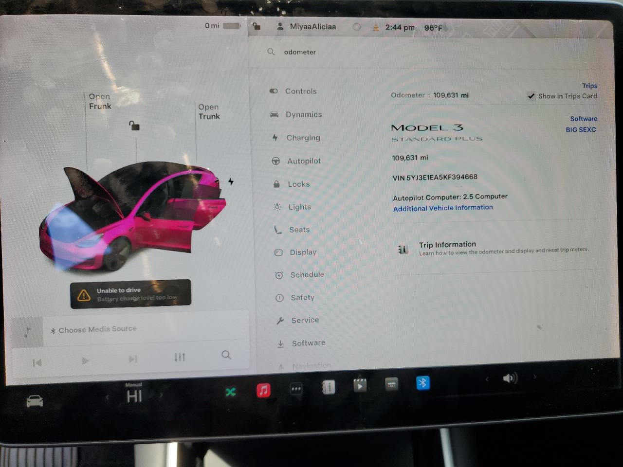 2019 Tesla Model 3 VIN: 5YJ3E1EA5KF394668 Lot: 62960885