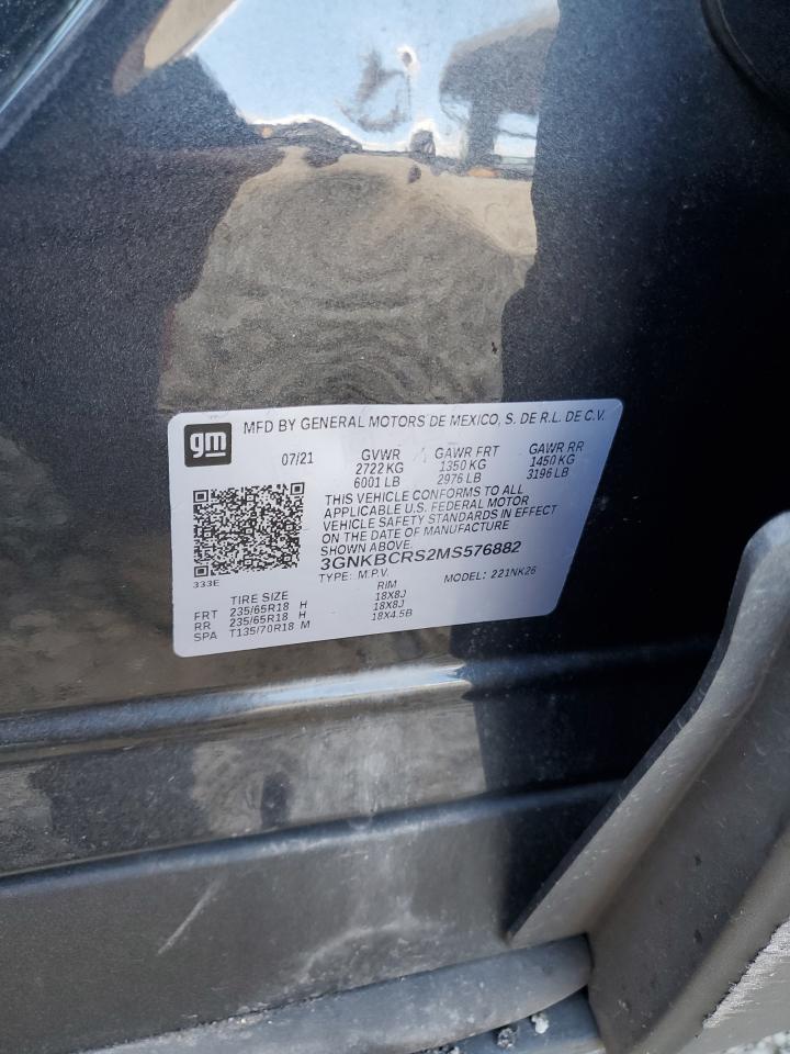 3gnkbcrs2ms576882 3GNKBCRS2MS576882 2021 Chevrolet Blazer 2Lt