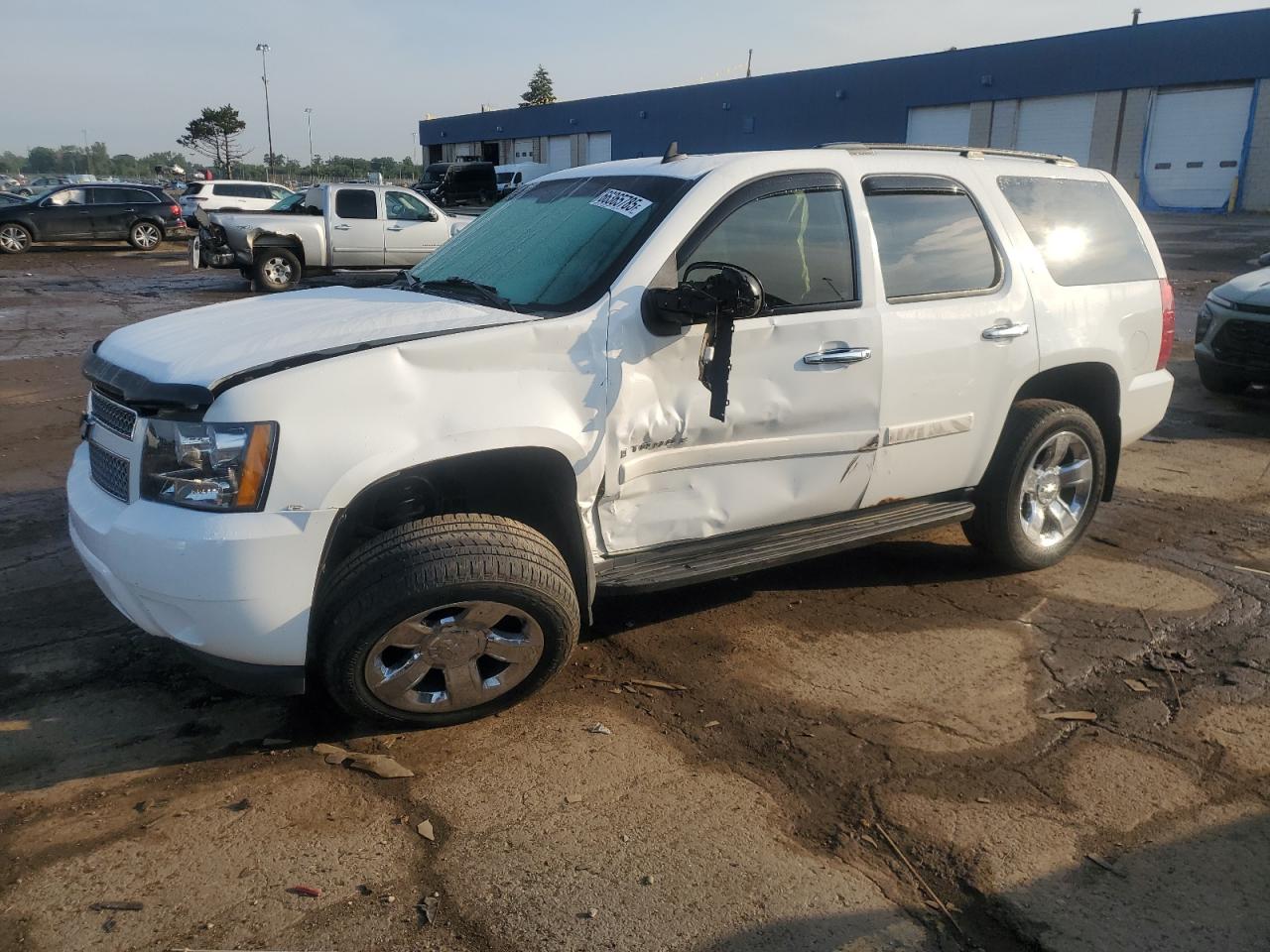 2007 Chevrolet Tahoe K1500 white suv flexible 1GNFK13097J383373 photo #1