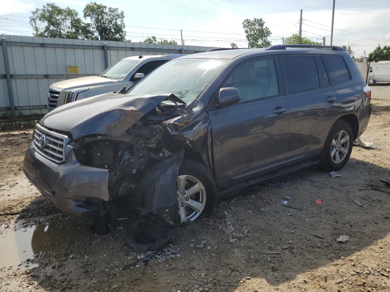 2008 Toyota Highlander grey suv gas JTEES41A482077478 photo #1