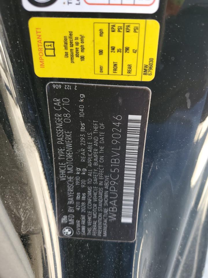 2011 BMW 128 I VIN: WBAUP9C51BVL90246 Lot: 66578435