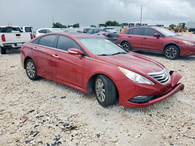  HYUNDAI SONATA 2014 Czerwony