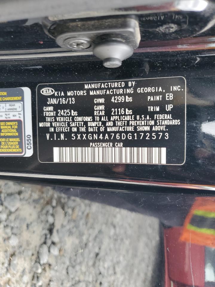 2013 Kia Optima Ex VIN: 5XXGN4A76DG172573 Lot: 61113145