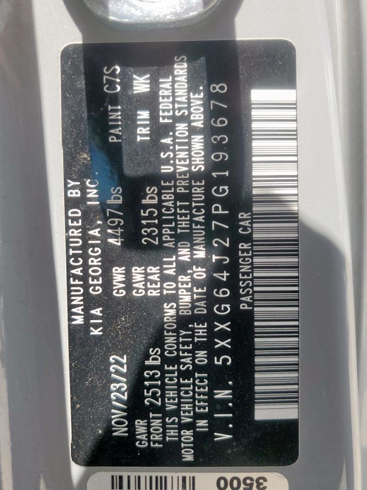 2023 Kia K5 Gt Line VIN: 5XXG64J27PG193678 Lot: 64834935