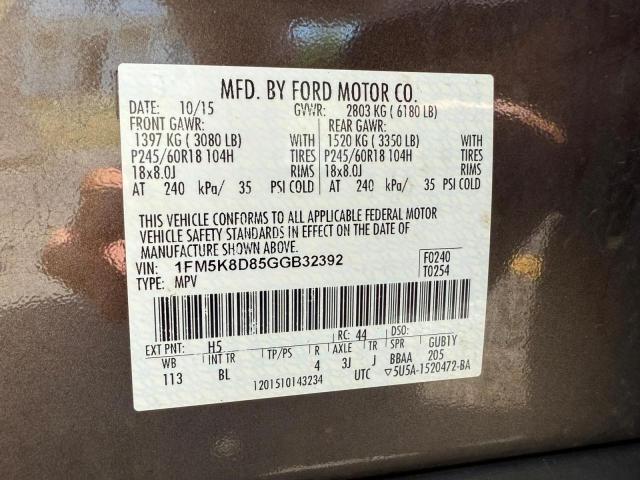2016 FORD EXPLORER XLT  