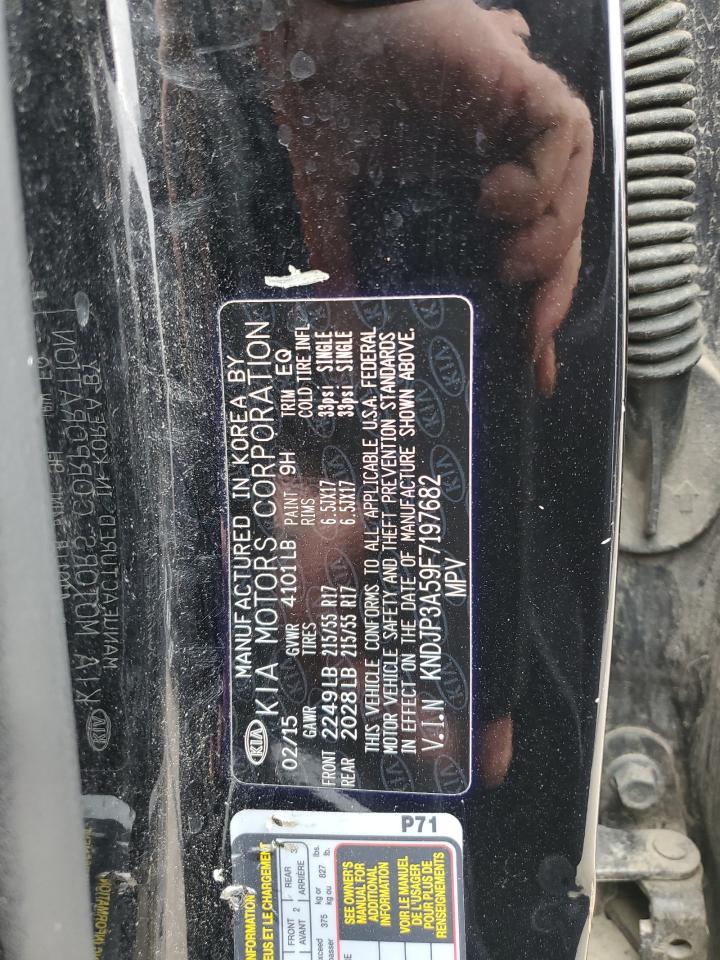 2015 Kia Soul + VIN: KNDJP3A59F7197682 Lot: 65530925