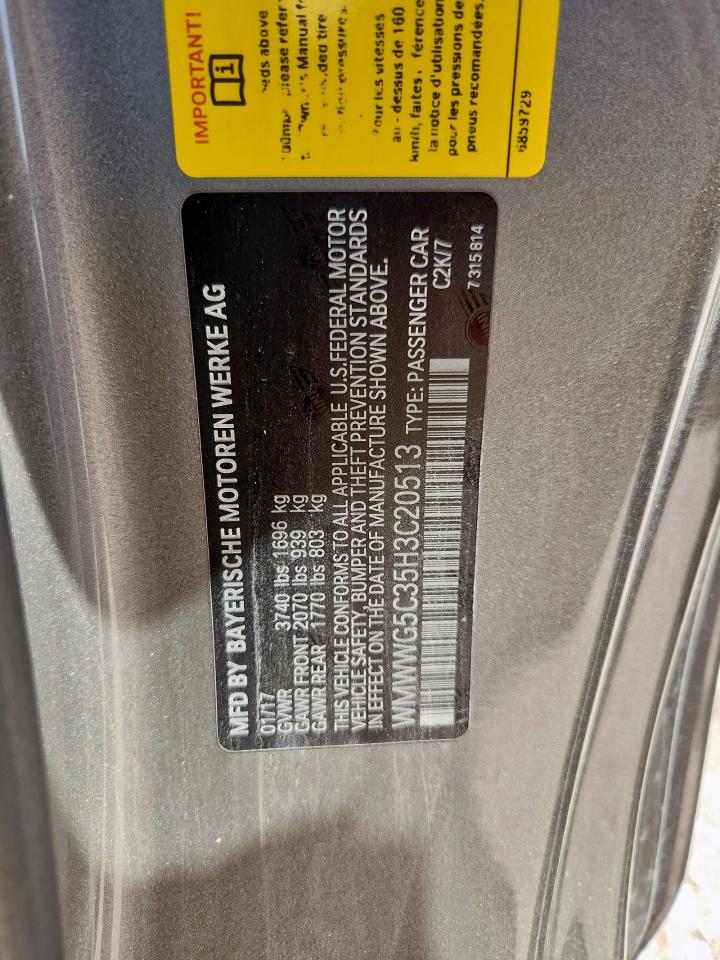 2017 Mini Cooper VIN: WMWWG5C35H3C20513 Lot: 67245085