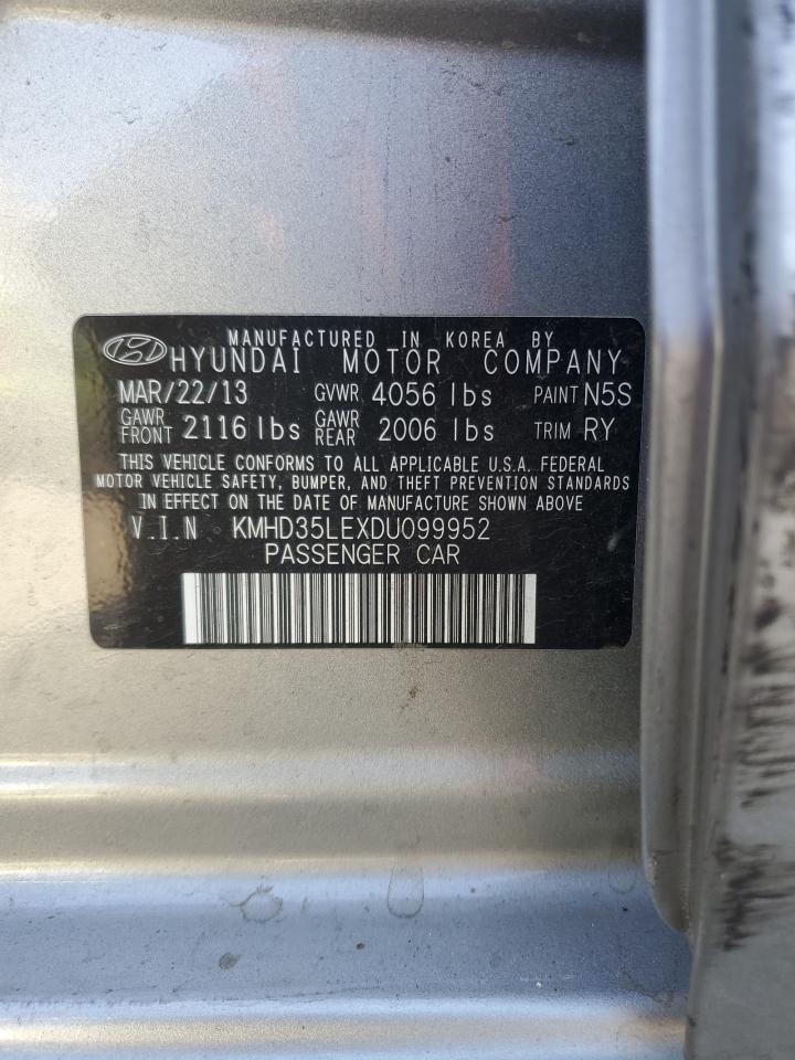 2013 Hyundai Elantra Gt VIN: KMHD35LEXDU099952 Lot: 65234705
