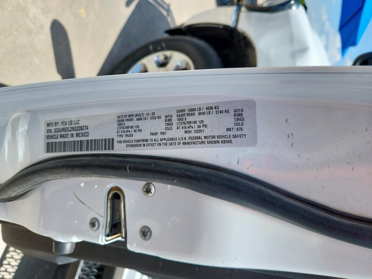 3C6UR5DL2RG226274 2024 Ram 2500 Big Horn