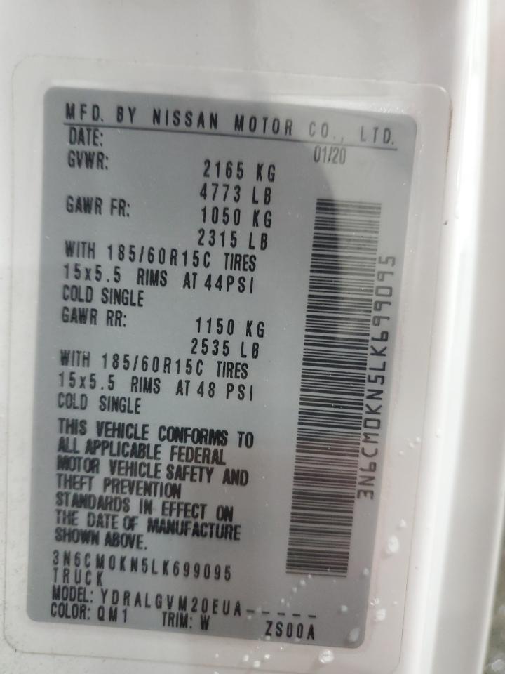 2020 Nissan Nv200 2.5S VIN: 3N6CM0KN5LK699095 Lot: 64030465