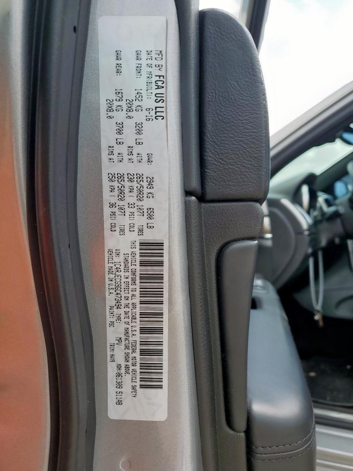 2016 Jeep Grand Cherokee Overland VIN: 1C4RJECG9GC473494 Lot: 65256975