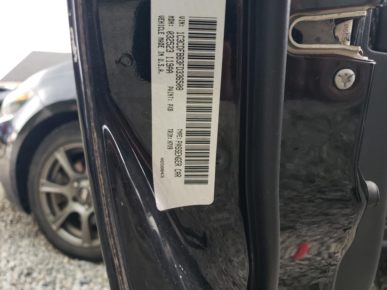 2015 Dodge Dart Sxt VIN: 1C3CDFBB3FD336508 Lot: 64633735