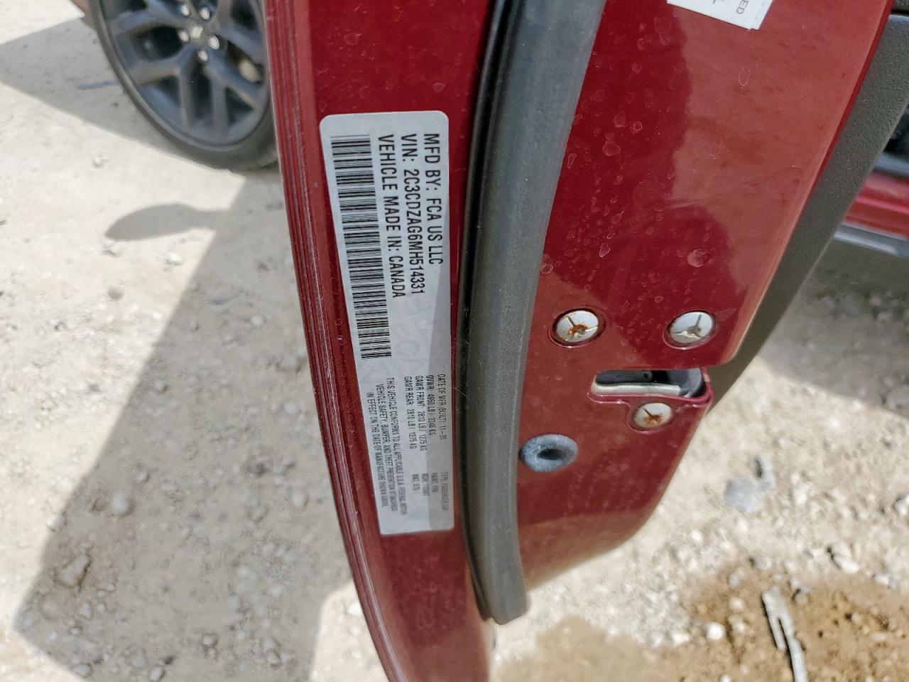 2021 Dodge Challenger Sxt VIN: 2C3CDZAG6MH514331 Lot: 64964615