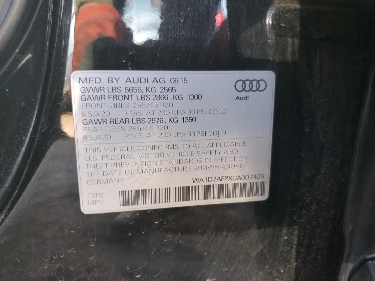 2013 Audi Q5 Premium Plus S-Line VIN: WA1D7AFPXGA007429 Lot: 63436755