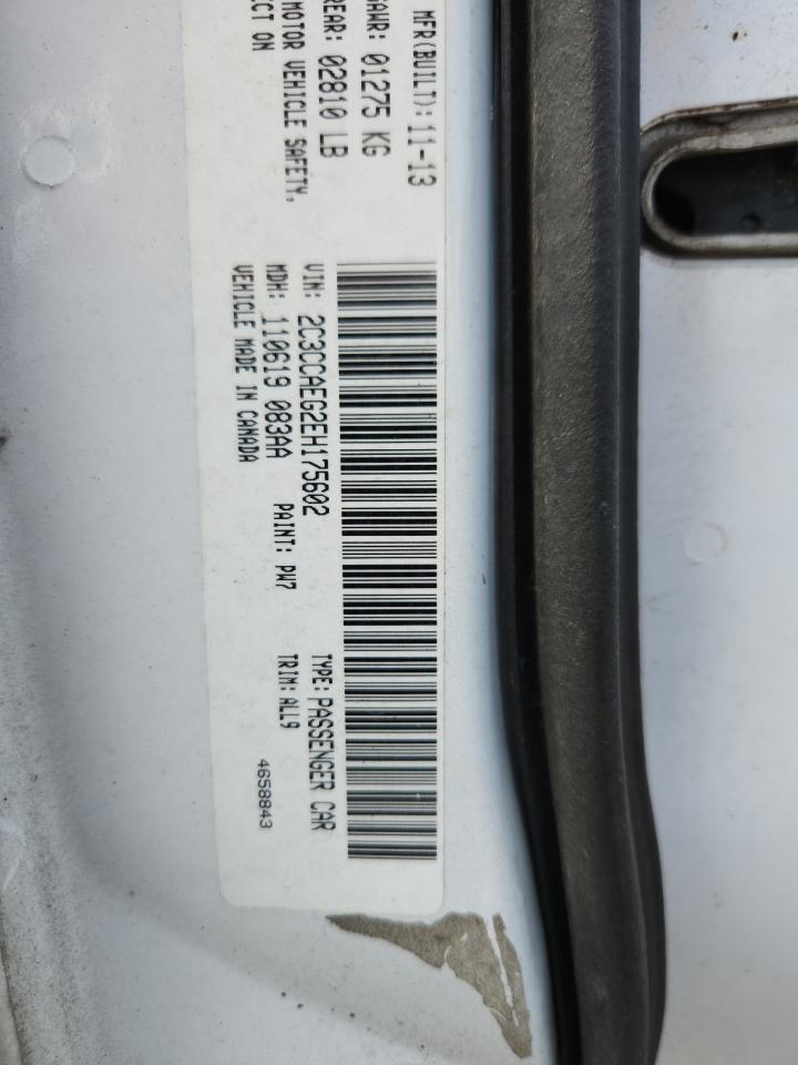 2014 Chrysler 300C VIN: 2C3CCAEG2EH175602 Lot: 64411705