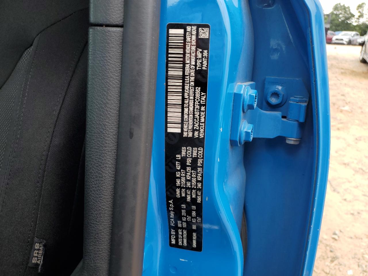 2015 Jeep Renegade Latitude VIN: ZACCJABT3FPC08562 Lot: 65006965