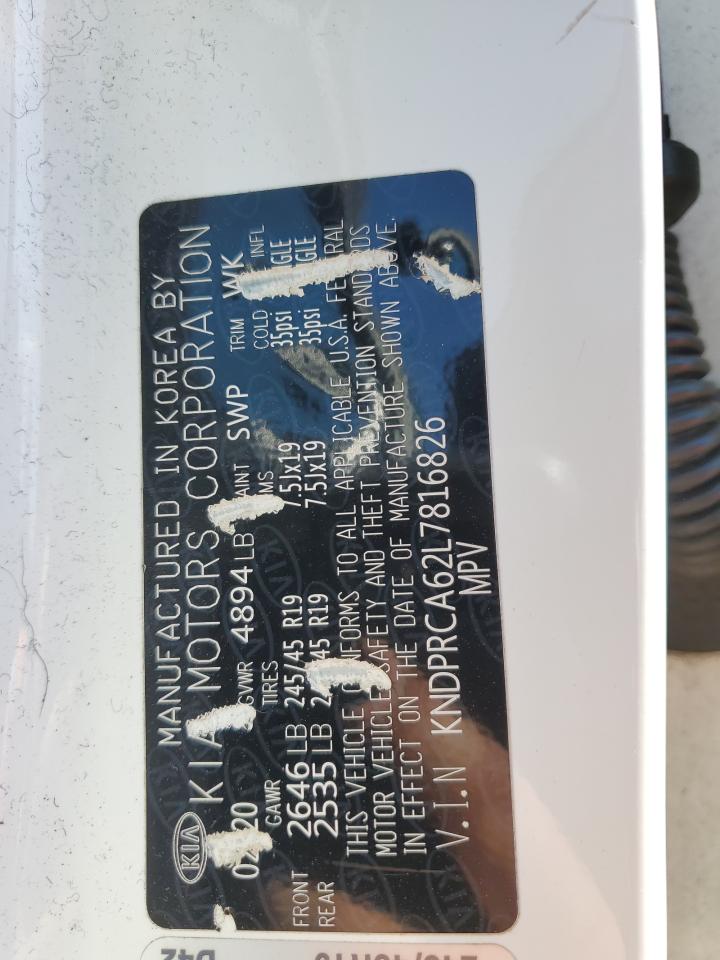 kndprca62l7816826 KNDPRCA62L7816826 2020 Kia Sportage Sx