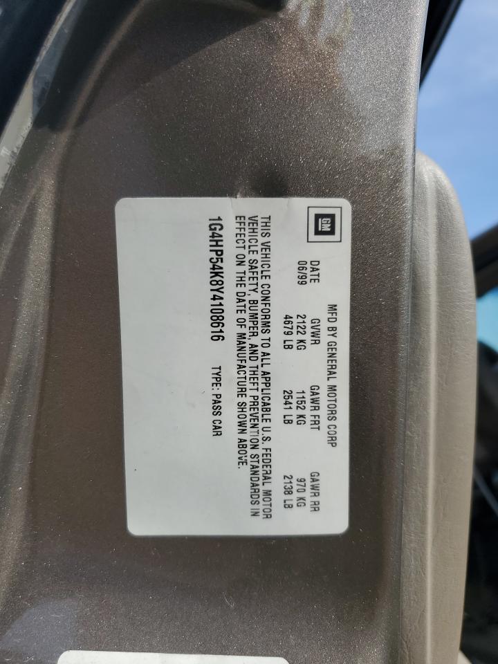 2000 Buick Lesabre Custom VIN: 1G4HP54K8Y4108616 Lot: 63737855