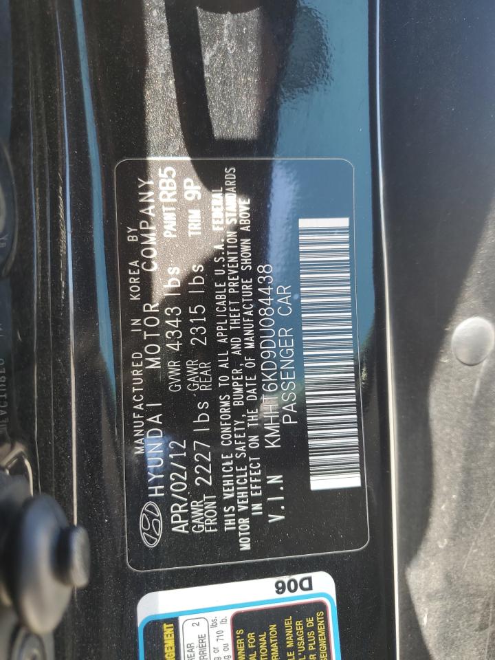 2013 Hyundai Genesis Coupe 2.0T VIN: KMHHT6KD9DU084438 Lot: 65329525