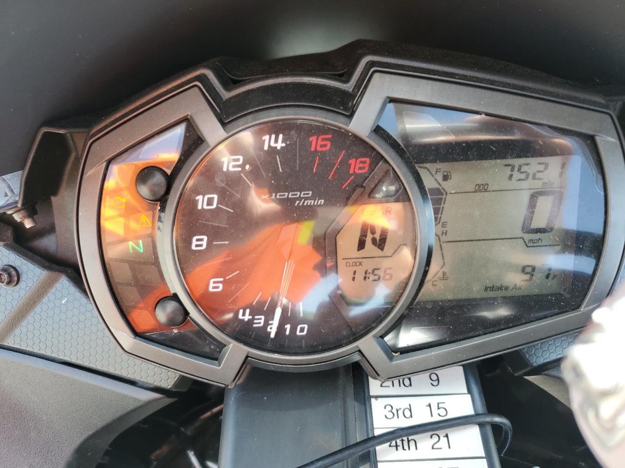 2021 Kawasaki Zx636 K VIN: JKBZXJH12MA009178 Lot: 66314695