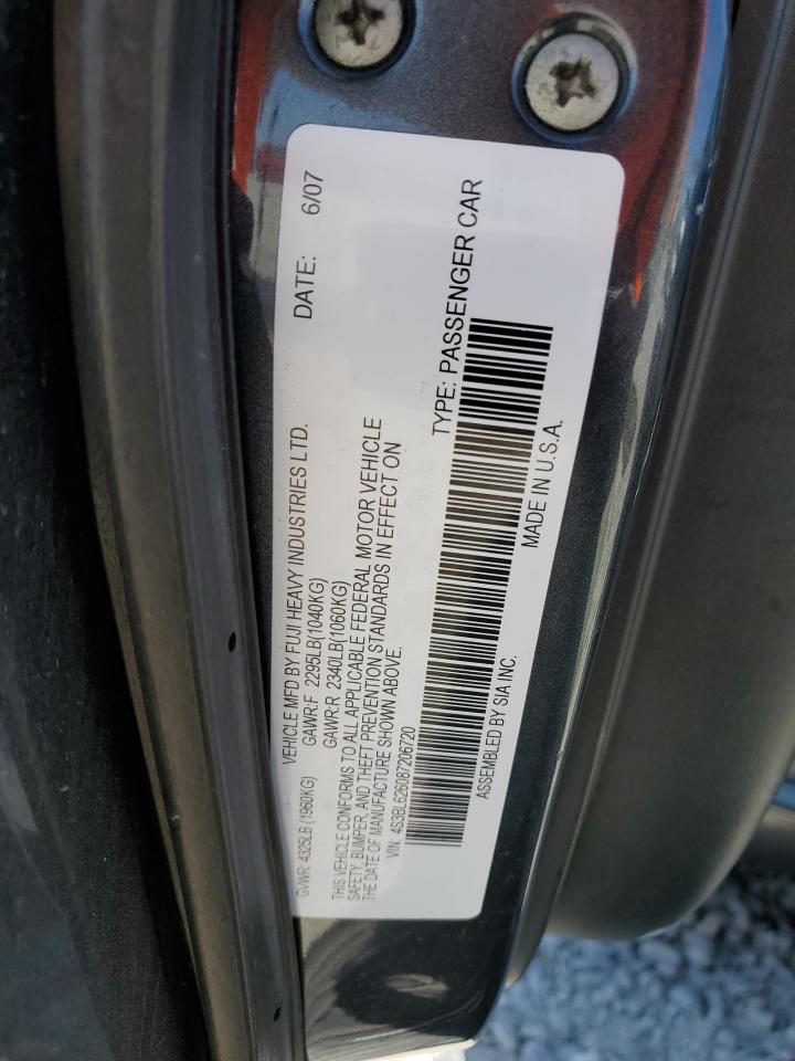 2008 Subaru Legacy 2.5I Limited VIN: 4S3BL626087206720 Lot: 64216195