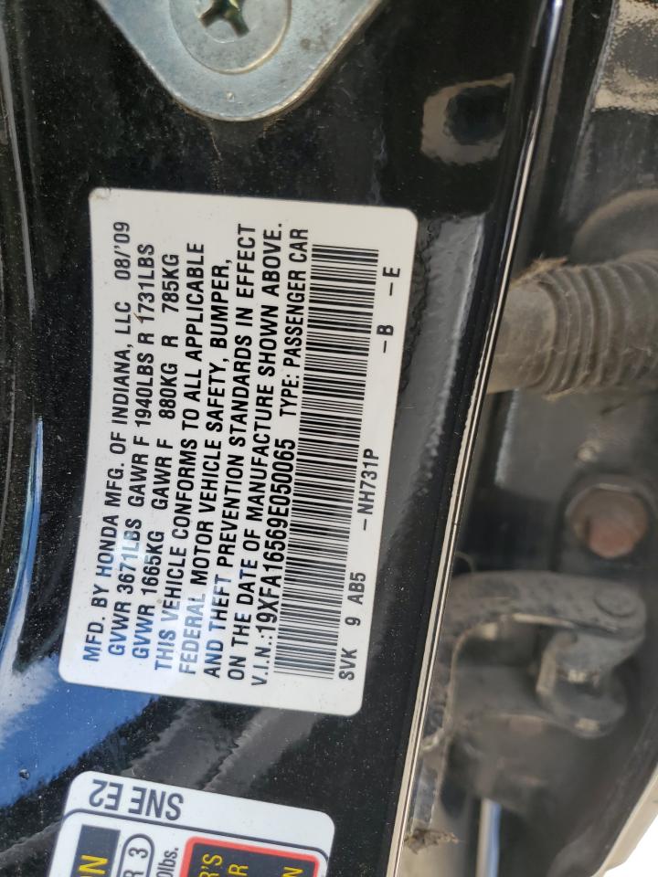 2009 Honda Civic Lx VIN: 19XFA16569E050065 Lot: 64983565