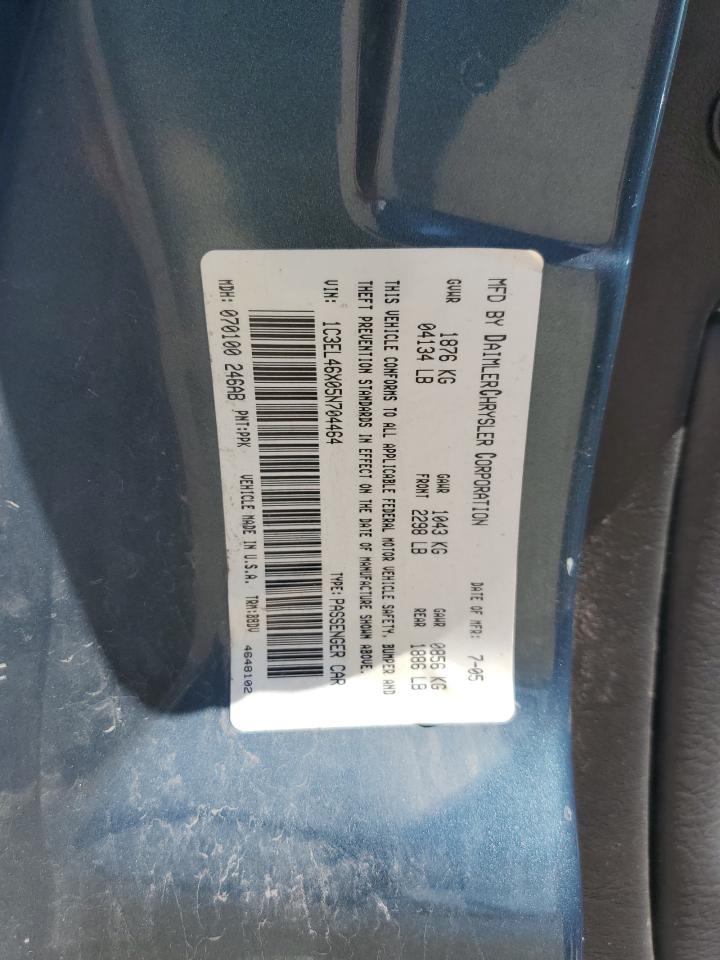 2005 Chrysler Sebring VIN: 1C3EL46X05N704464 Lot: 64735535