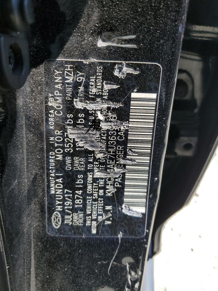 2017 Hyundai Accent Se VIN: KMHCT4AE7HU363966 Lot: 65056605