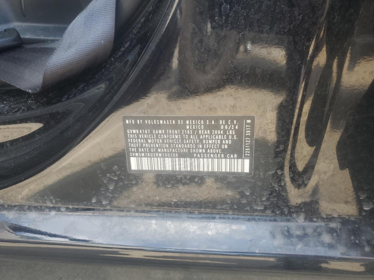 2024 Volkswagen Jetta S VIN: 3VW5M7BU2RM100109 Lot: 65411075