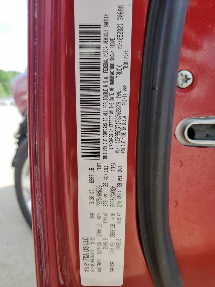 2015 Ram 1500 Slt VIN: 1C6RR6GT1FS702879 Lot: 64786285