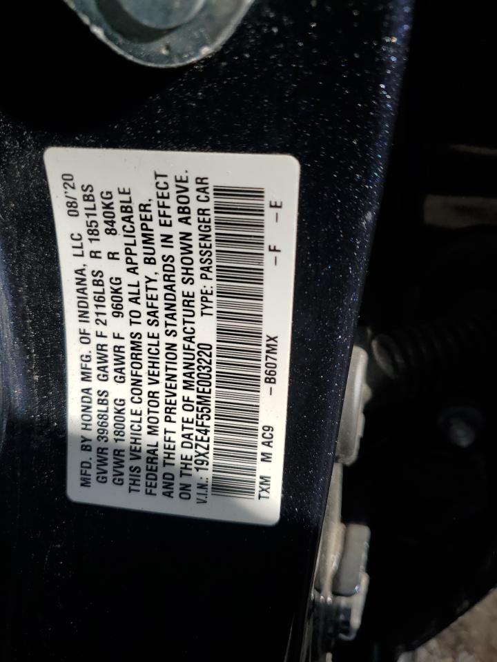 2021 Honda Insight Ex VIN: 19XZE4F55ME003220 Lot: 64640525