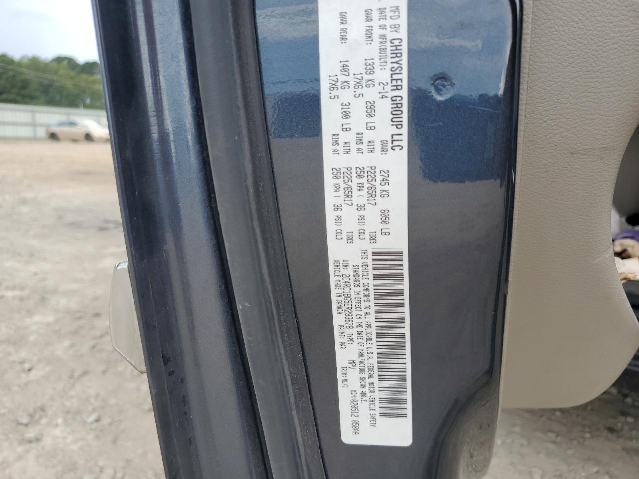 2014 Chrysler Town & Country Touring VIN: 2C4RC1BG5ER293678 Lot: 64613115