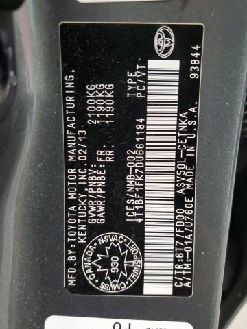 2013 TOYOTA CAMRY L  