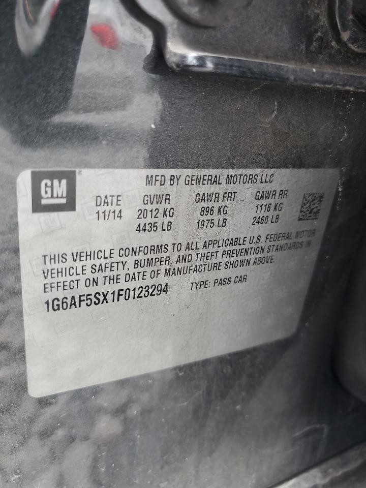 2015 Cadillac Ats Premium VIN: 1G6AF5SX1F0123294 Lot: 65675265